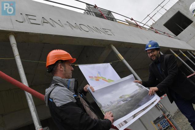 Début du chantier du collège Jean Monnet de Vertou (44)