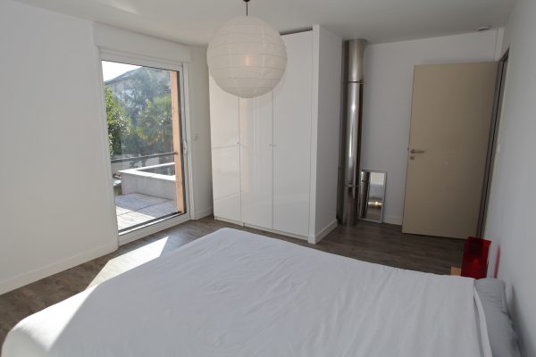 Extension réhabilitation maison individuelle Rennes bois chambre