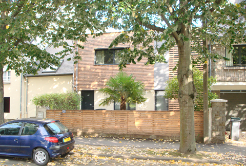 Extension réhabilitation maison individuelle Rennes bois