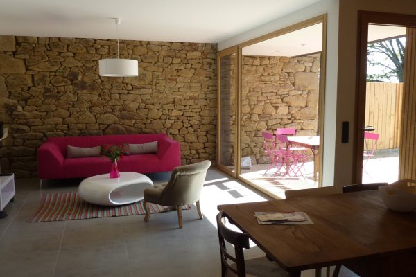 Gîtes ruraux la Ferm'H Baden intérieur salon