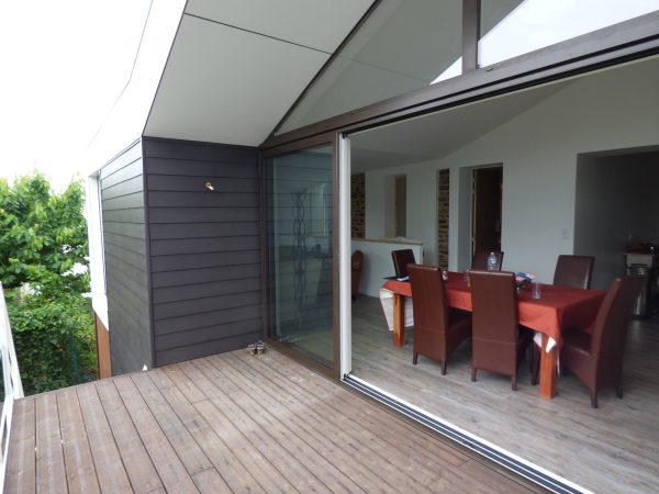 Extension maison Rennes jardin terrasse salle à manger