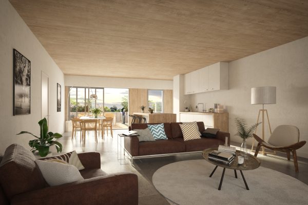 île ô bois ZAC Beauregard Quincé intérieur appartement