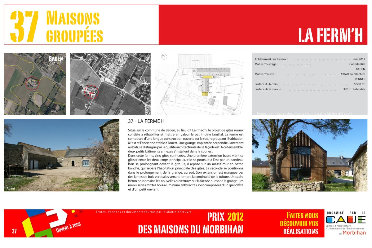 Lauréat prix 2012 des Maisons du Morbihan
